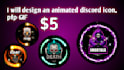 do an unique animated pfp discord, gif, mascot, twitch