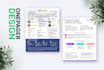 design one pager fact sheet, case study, sell sheet