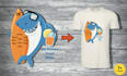 draw awesome cartoon t shirt design for you