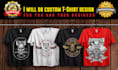 do custom t shirt logo design within 12 hours