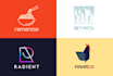do modern business logo design with free brand guidelines