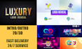 do logo animation intro video within 12 hours