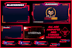 design a twitch overlay, animated stream package