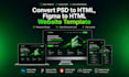 convert PSD to HTML, figma to HTML website template