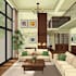 draw a room interior illustration