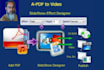convert PDF to doc, excel, images, video conversion