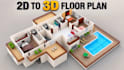 create realistic 3d floor plans and architectural renderings