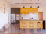 create 3d interior house of living room, dining, kitchen, bedroom