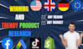 do shopify product research with winning dropshipping products from aliexpress