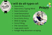 do data entry typing work,data collection and copy paste job