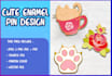create cute custom sticker and enamel pin designs for you