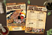 do menu card design in an innovative way