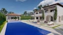 design your pool house, outdoor kitchen backyard with beautiful landscape