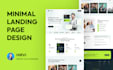 do clean professional web landing page UI UX design figma