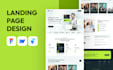 design a modern high converting landing page in figma