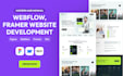 develop modern website landing page figma webflow framer wix