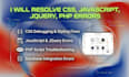 resolve CSS, javascript, jquery PHP errors