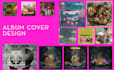 design collage artwork for album cover art, posters,