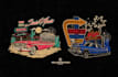 draw vintage retro cars design