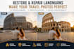 remove tourists, people and distractions from photos