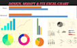 create and redesign any excel charts, graphs and templates
