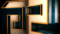 create a cinematic metallic golden logo intro animation