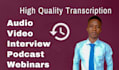 transcribe audio to text and provide video transcription