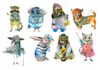 illustrate your childrens book in watercolour style