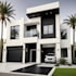 design house exterior model, realistic rendering, walkthrough