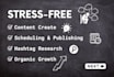 management of your social media and content creation