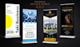design a professional roll up banner, pull up banner, and retractable banner