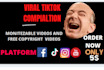create trending tiktok video compilation