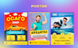 modern poster or flyer design for your event