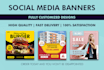 design custom, professional social media posts, banners