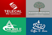 design professional flat minimal logo