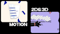 create highly engaging 2d3d motion ads or content for you