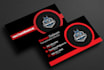 design trucking transport logistics and towing truck business card