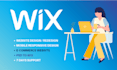 design wix landing page and wix website
