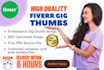 design fiverr gig picture, gig thumbnail image covers