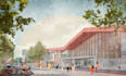 do post digital architectural visualization collage style