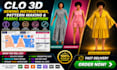 convert sketch to clo 3d, production ready pattern, and size spec sheet
