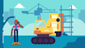 create 2d animated flat character video animation
