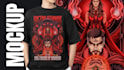 create unique horror themed illustration for your tshirt