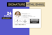 create a responsive HTML email signature for gmail outlook