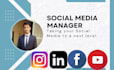be your social media manager for facebook instagram and tiktok