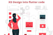 convert your xd design into flutter code
