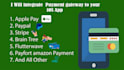 integrate stripe, in app purchases and payments in your ios or android app