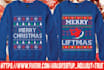create t shirt and ugly christmas sweater design
