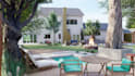 do landscape design, backyard design with 3d rendering as landscape architect