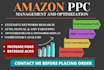 setup, manage and optimize amazon ppc campaign sponsored ads